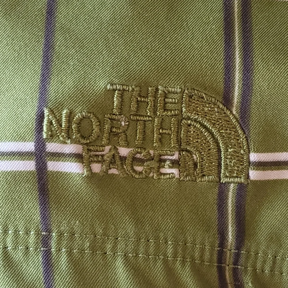 The North Face Green Plaid Hybrid Shorts
